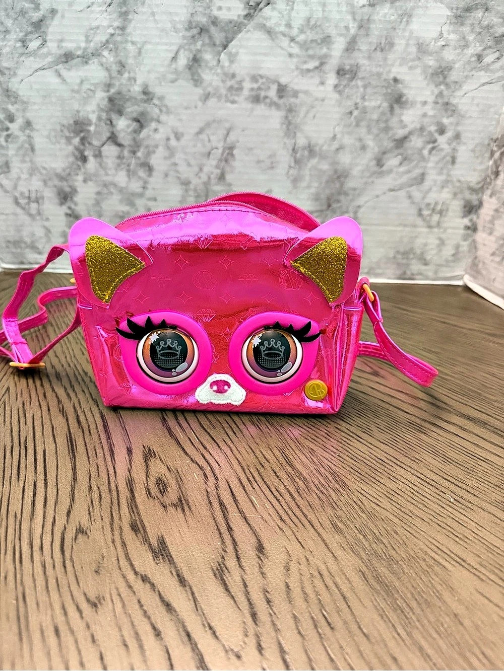 Spin Master Purse Pets Metallic Mood Flashy Frenchie Pink Bag